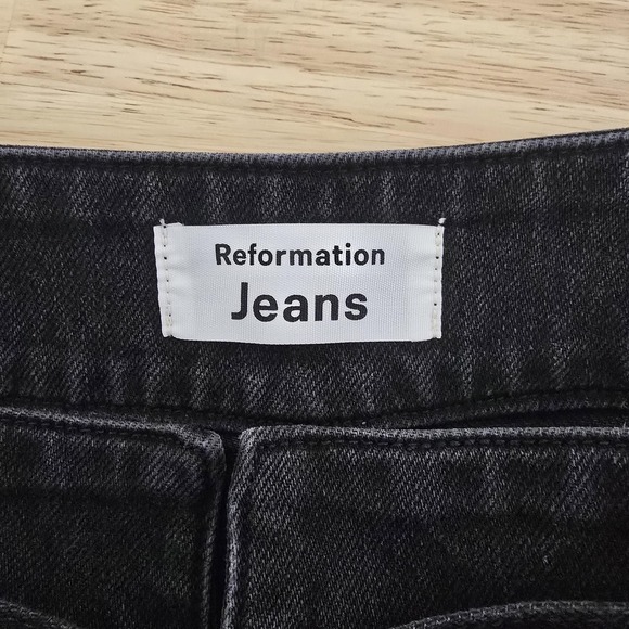 Reformation Jeans Womens 29 Gray Kea High Rise Skinny Belted Paperbag Erie Wash - Picture 3 of 11